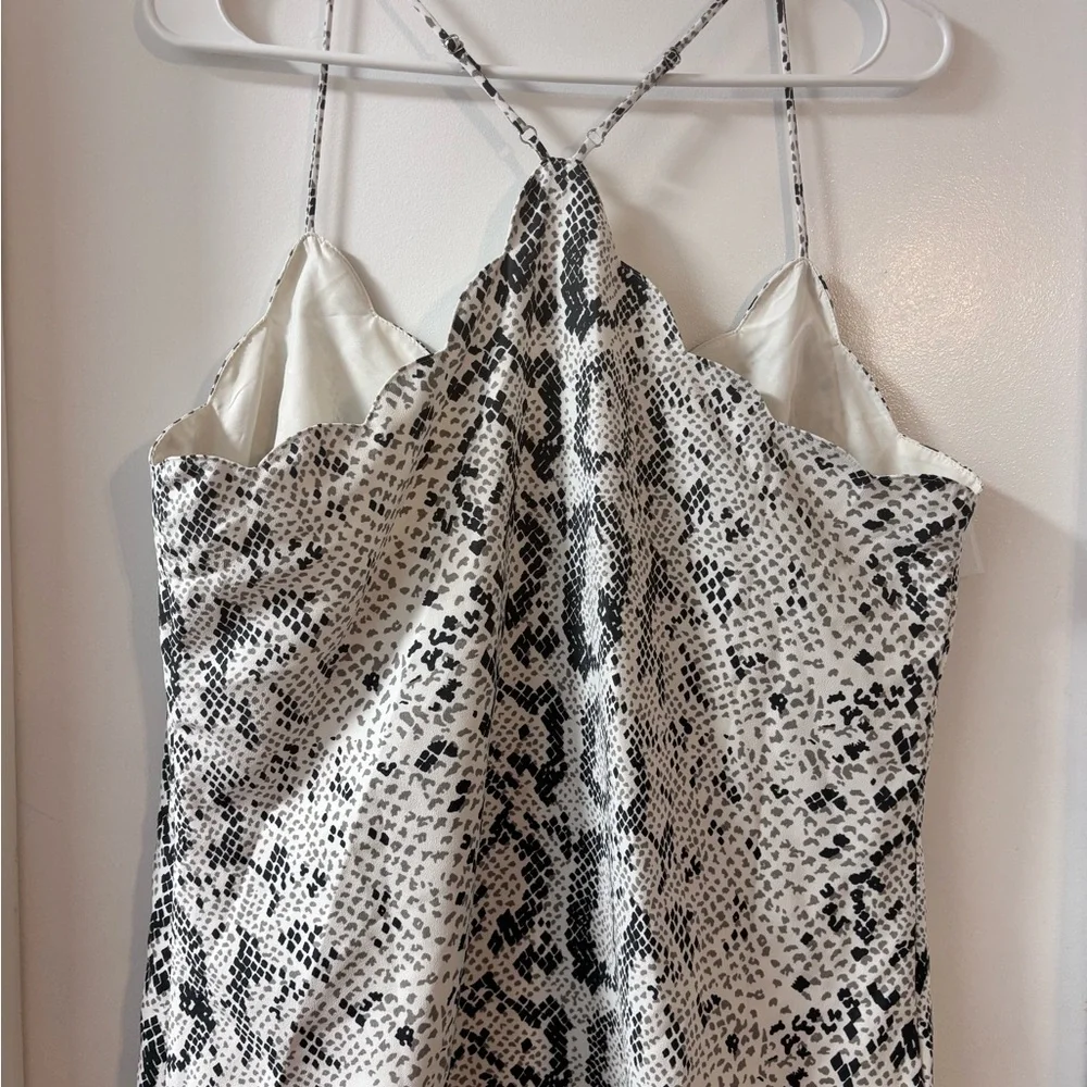 J. Crew Monochrome Patterned spaghetti strap tank